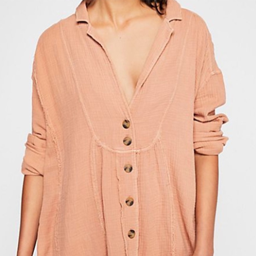 Free People - blouse button-up top